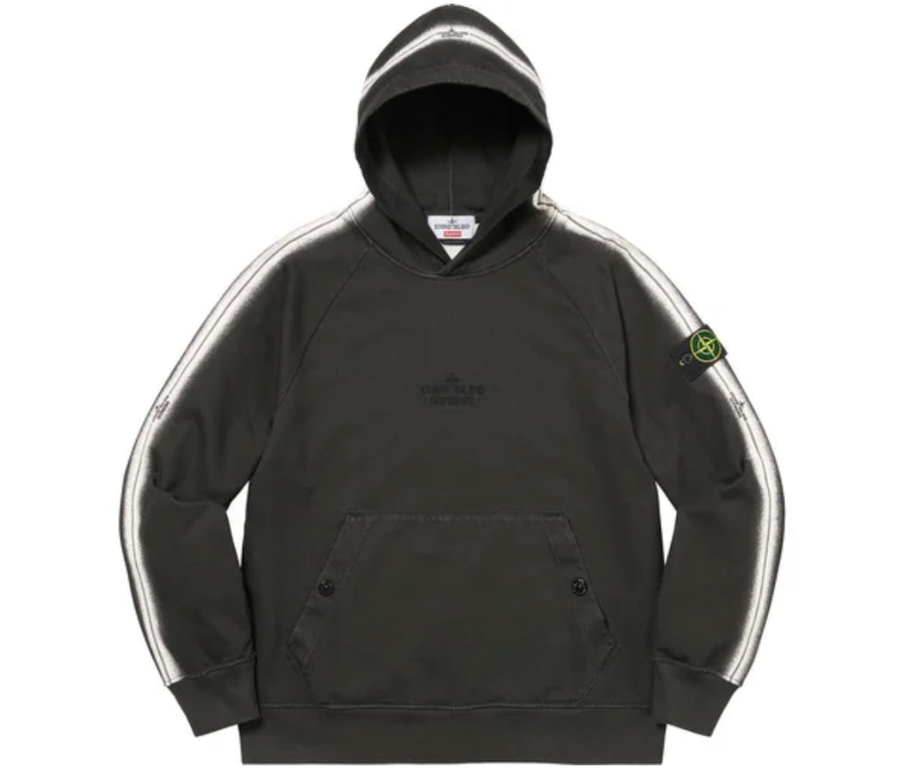 SUPREME STONE ISLAND STRIPE HOODED SWEATSHIRT – Trade Point_HK