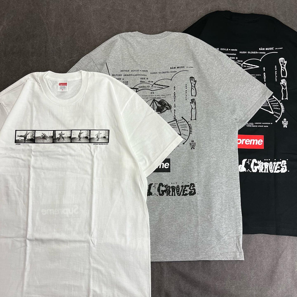 白XL】Milford Graves Tee SUPREME-