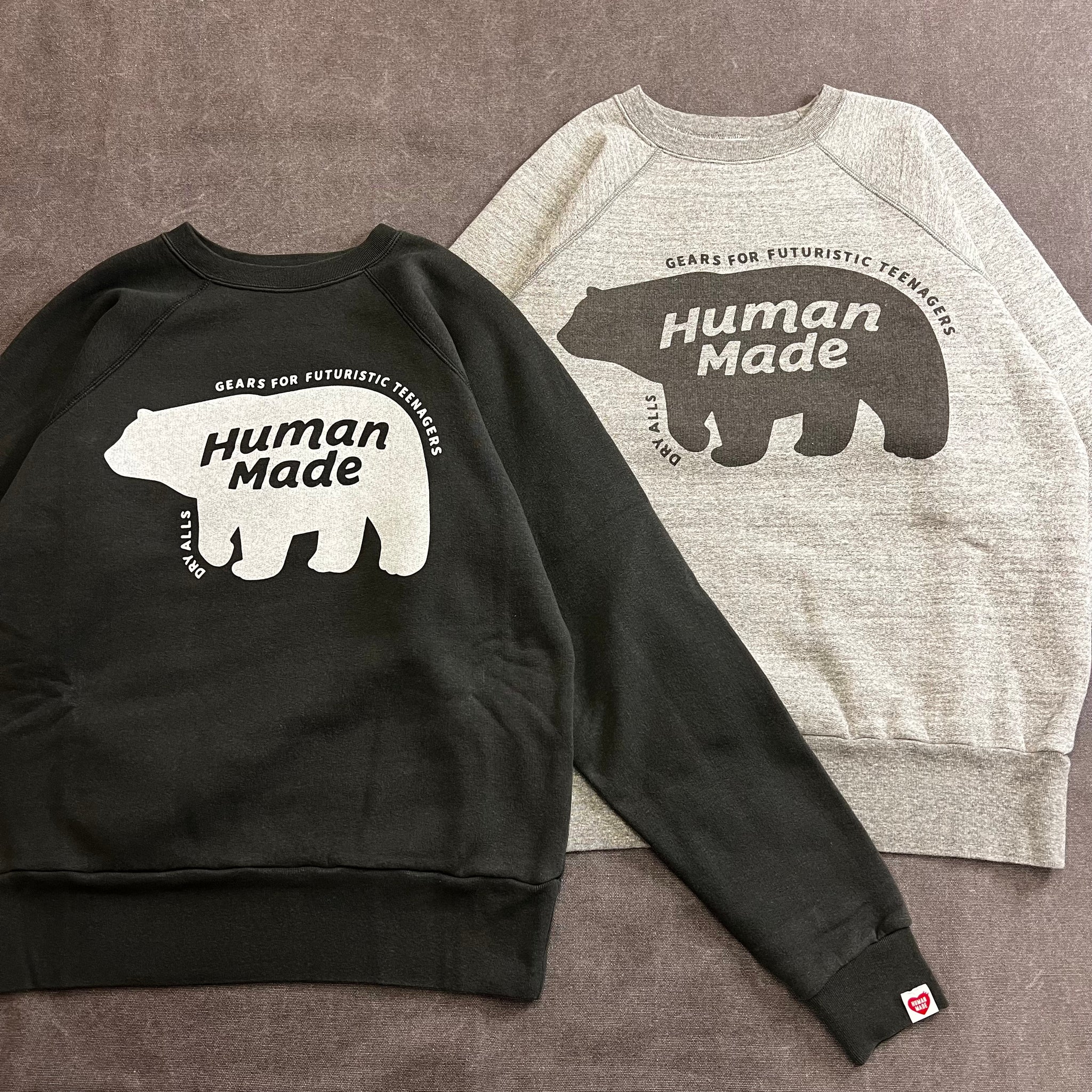 HUMAN MADE RAGLAN CREW NECK SWEATSHIRT