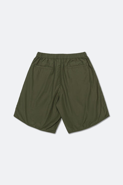 HOOGAH NYLON WIDE SHORT "OLIVE"