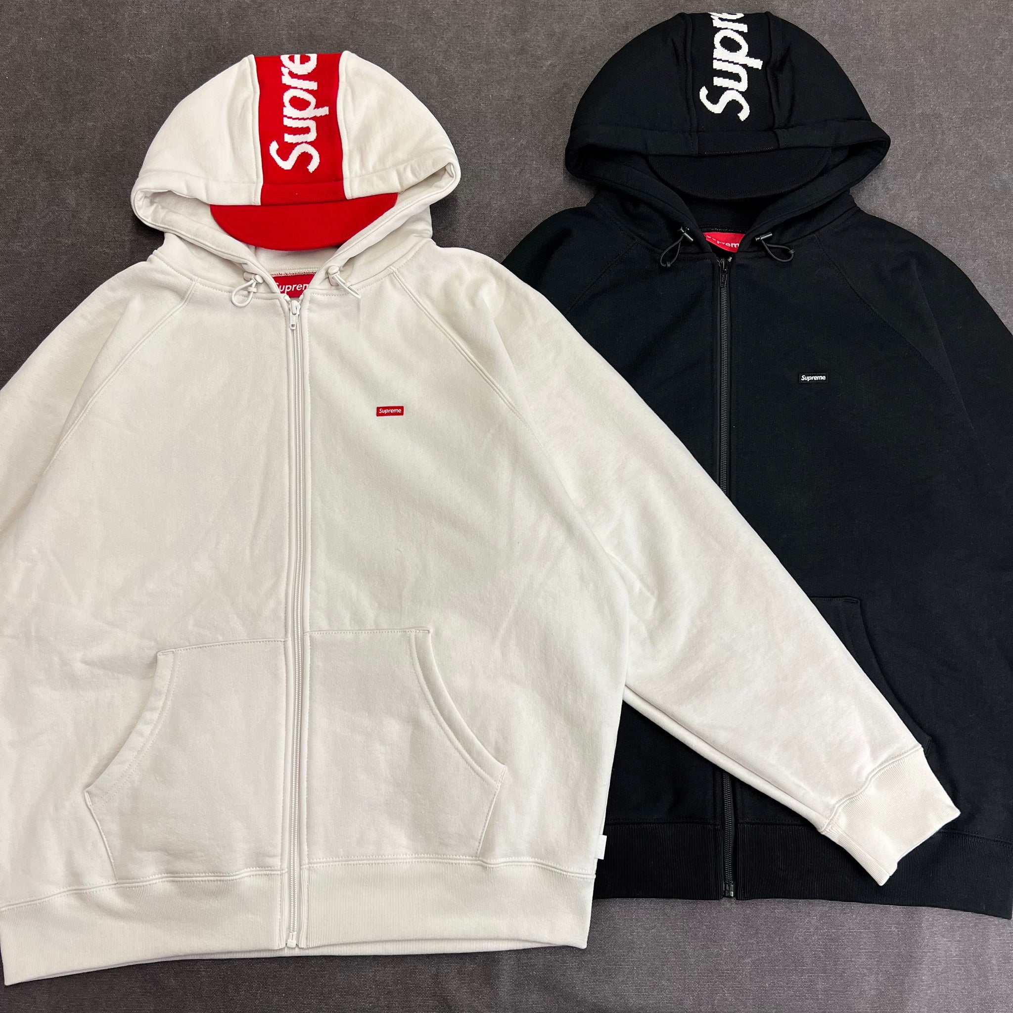 SUPREME BRIM ZIP UP HOODED SWEATSHIRT