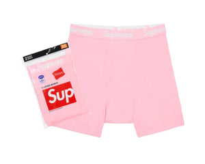 SUPREME HANES BOXER (2 PACK) FW21 PINK