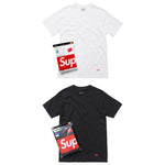 SUPREME HANES TAGLESS TEES(3 PACK)