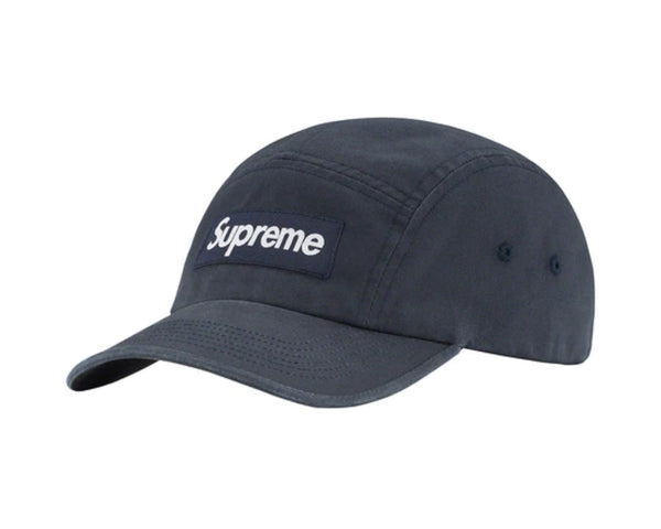 SUPREME WASHED CHINO TWILL CAMP CAP