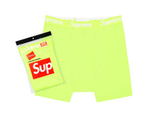 SUPREME HANES BOXER (2 PACK) SS23 FLUORESCENT YELLOW