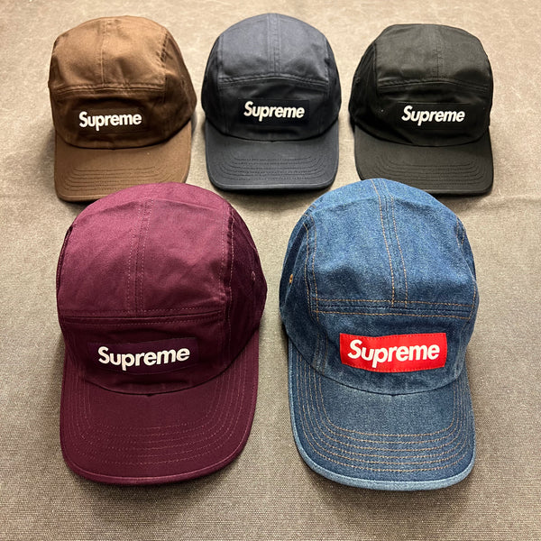 SUPREME WASHED CHINO TWILL CAMP CAP FW22