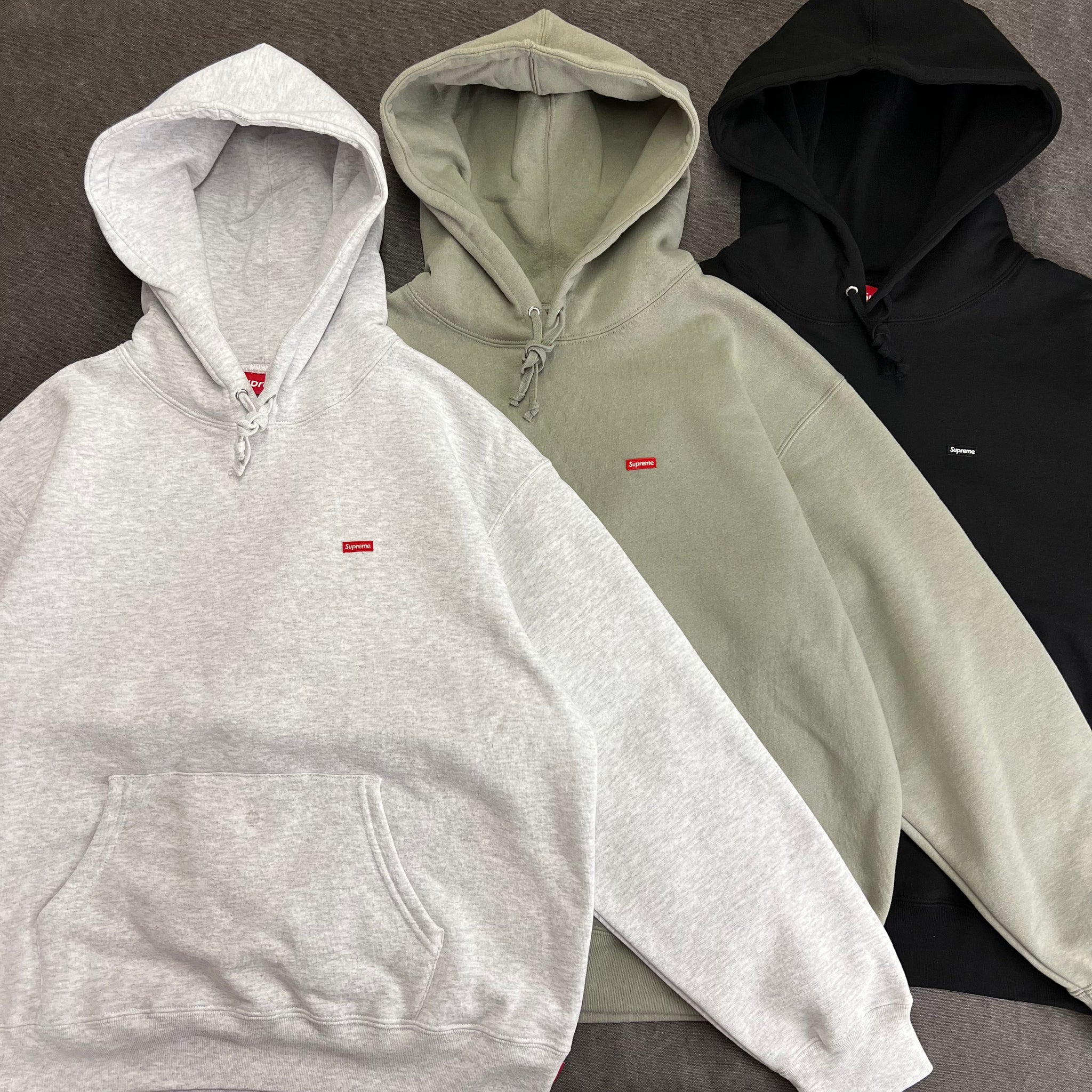 Small box hooded sweatshirt sale