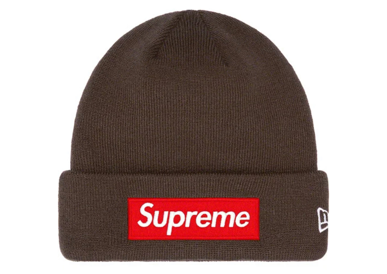 Supremeボックスロゴ ブラウン ニット帽 ビーニー Supreme 新品 シュプリーム SUPREME New Era Box Logo Beanie