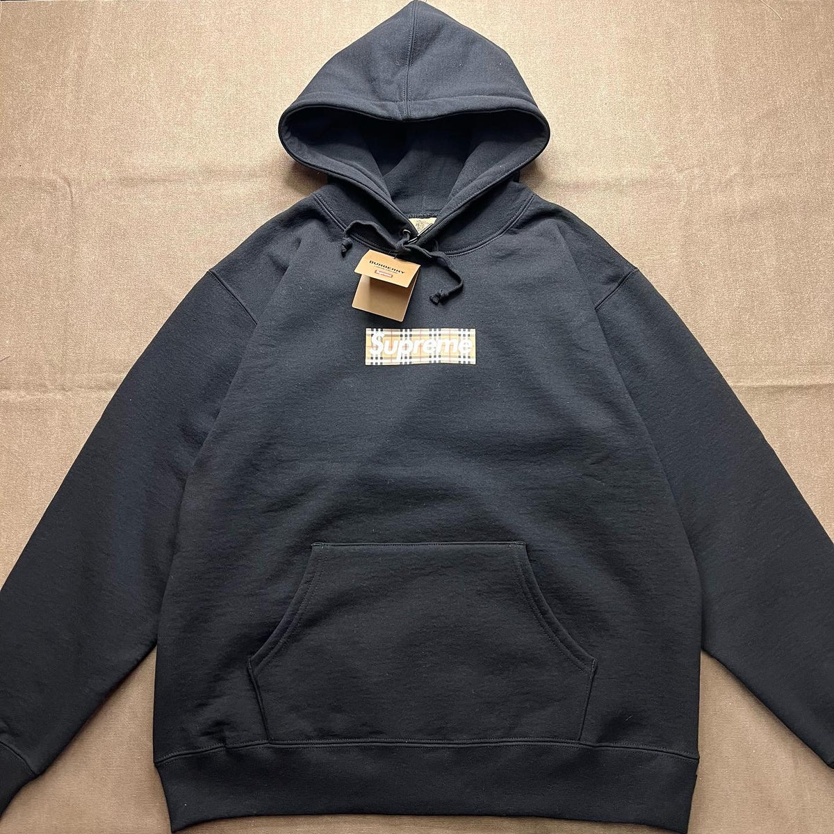 SUPREME BURBERRY BOX LOGO HOODED SWEATSHIRT – Trade Point_HK