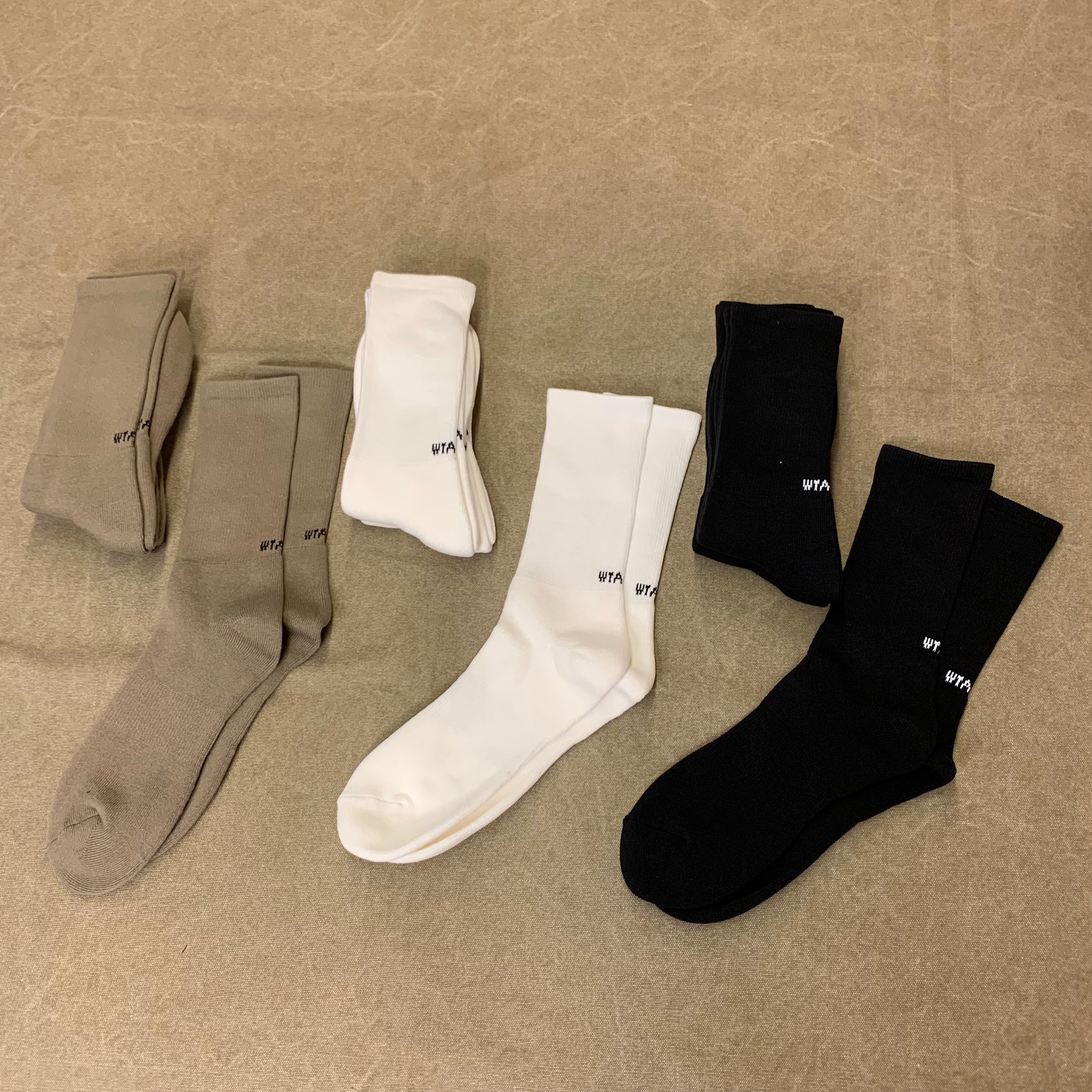 Amazon.co.jp: WTAPS SKIVVIES SOX/HI Socks, 3 Pair Set, Black