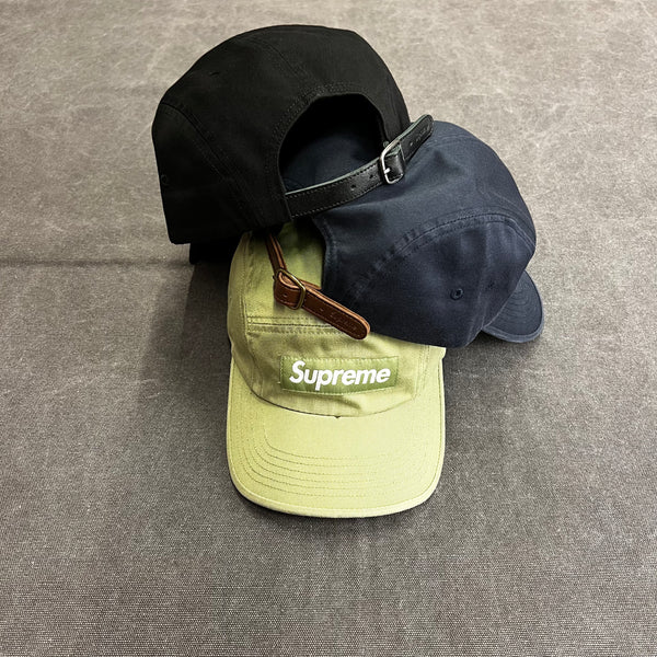 SUPREME WASHED CHINO TWILL CAMP CAP